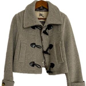 Super cute cropped wool Burberry London coat size 2